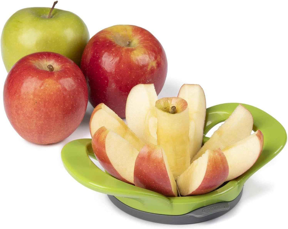 PrepWorks Dishwasher Safe Apple Slicer and Corer – 16-Slice Thin Apple Cutter with Safety Cover