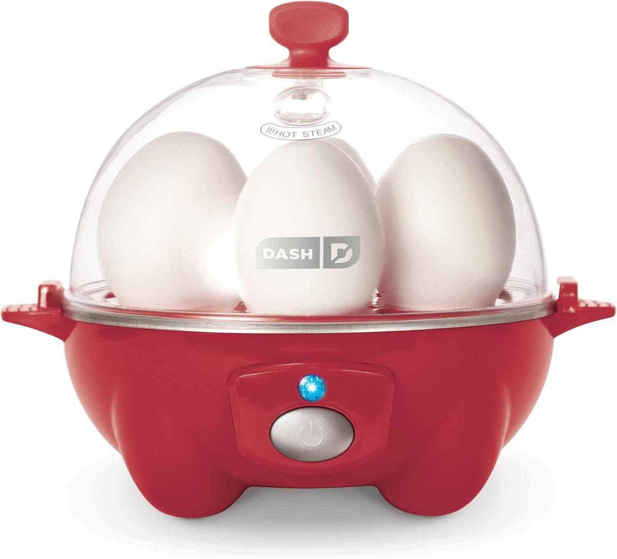 DASH Rapid Egg Cooker: 6 Egg Capacity Electric Egg Cooker for Hard Boiled Eggs, Poached Eggs, Scrambled Eggs, or Omelets with Auto Shut Off Feature - Aqua, 5.5 Inch (DEC005AQ)