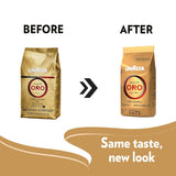 Lavazza Qualità Oro whole bean blend, medium roast, 2.2 pounds, 100% Arabica, Central America & African highland origins, fruity and aromatic