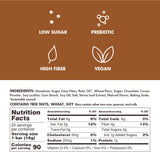 Low-calorie keto vegan hazelnut cream wafer sticks 90 calories non-gmo prebiotic fiber 12 pack