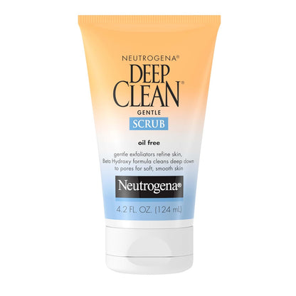 Neutrogena Deep Clean Gentle Daily Facial Scrub, Oil-Free Cleanser 4.2 fl. Oz