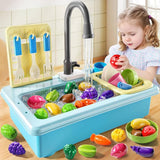 play kitchen sink toys for kids 3-7 years old with color changing kitchen accessories
