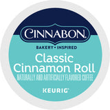 Cinnabon Classic Cinnamon Roll Keurig K-Cup Pods, Light Roast Coffee, 48 Count, Orthodox Union Kosher