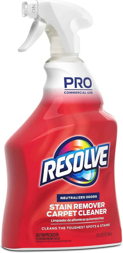 Resolve Professional Strength Spot and Stain Carpet Cleaner, Carpet Cleaner, Carpet Cleaner Solution, 32 Fl Oz (Pack of 1)