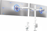 vivo dual monitor desk mount heavy duty fully adjustable steel stand black