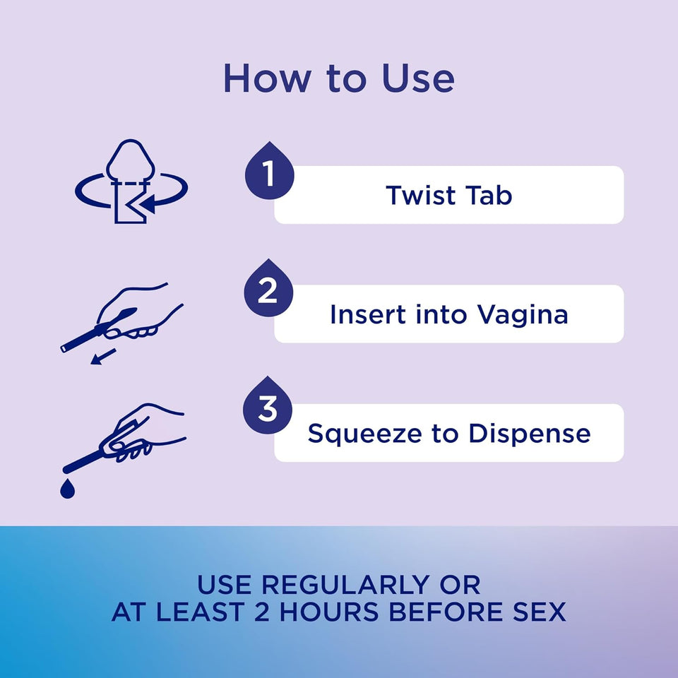 replens doctor-recommended estrogen-free vaginal moisturizer for vaginal dryness, 8 pre-filled applicators