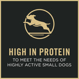 Purina Pro Plan small breed dog food with probiotics, shredded chicken and rice formula, 6 lb bag for small dogs