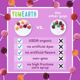 yumearth organic vitamin c pops variety pack, 60 fruit flavored favorites lollipops, allergy friendly, gluten free, non-gmo, vegan