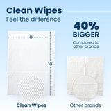 Clean Skin Club XL Premium fragrance-free face wipes, extra moist makeup remover w/ exfoliating side, (30 Ct)