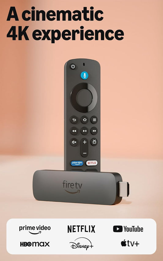 Amazon Fire TV Stick 4K Plus (newest model) with AI-powered Fire TV Search, Wi-Fi 6, stream over 1.8 million movies and shows, free & live TV