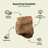 badlands ranch by katherine heigl superfood complete air-dried beef dog food high protein 24 oz
