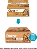 quest nutrition chocolate chip cookie dough protein bars 21g protein 1g sugar 4g net carb gluten free 12 count