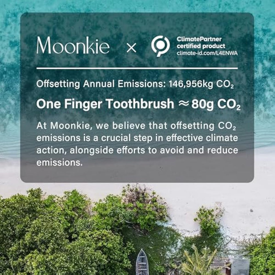 Moonkie Baby Finger Toothbrush Tongue Oral Cleaner Kit for 3 Months +, 3 Pcs, Blush/Pale Mauve/Blush Soft Touch Design