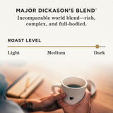 Peet's Coffee Major Dickason's Blend Dark Roast Keurig K-Cup Pods, 75 count, 100% Arabica, recyclable
