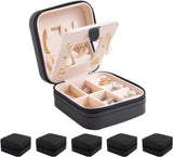 keLofoN small pink jewelry case with mirror travel gift for girls women