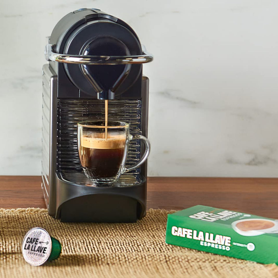 cafe la llave latin dark roast espresso pods 40 count nespresso original line aluminum capsules