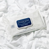 Clean Skin Club XL Premium fragrance-free face wipes, extra moist makeup remover w/ exfoliating side, (30 Ct)