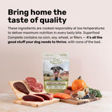 badlands ranch by katherine heigl superfood complete air-dried beef dog food high protein 24 oz