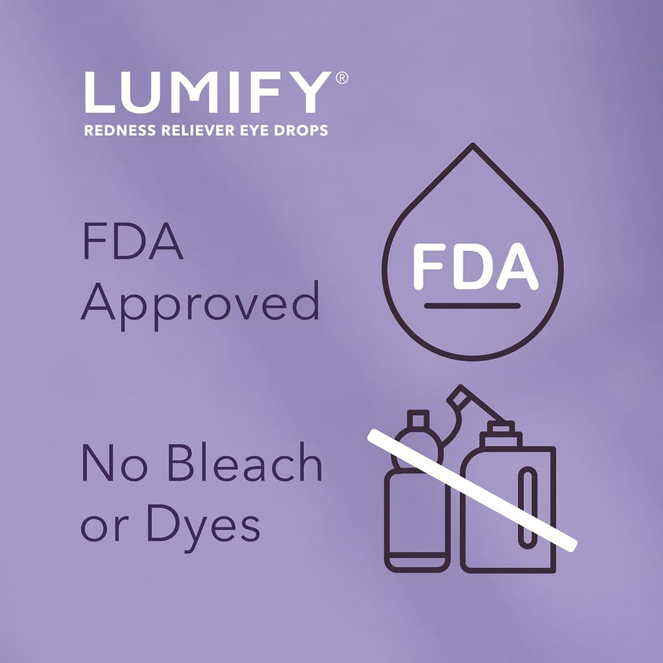 Lumify eye drops for red eyes relief 0.08 fl oz 2.5ml fda approved