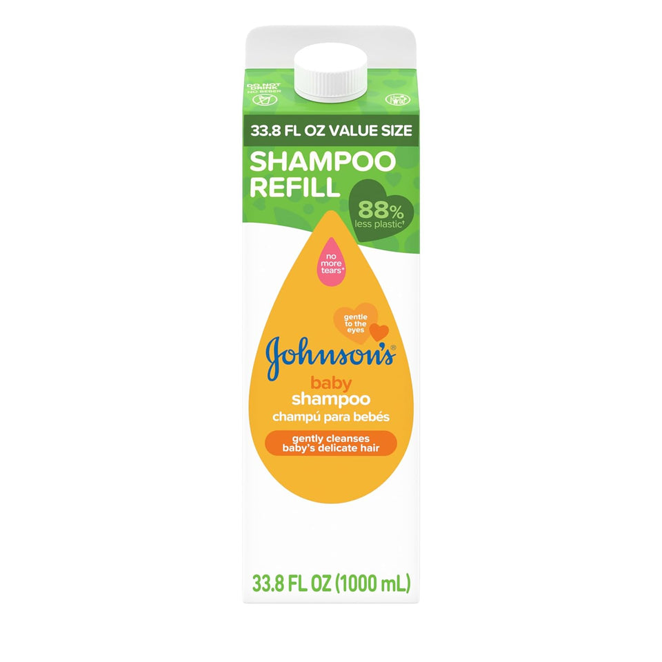 johnson's baby shampoo with aloe vera & vitamin b5, tear free, newborn essentials, 20.3 fl oz