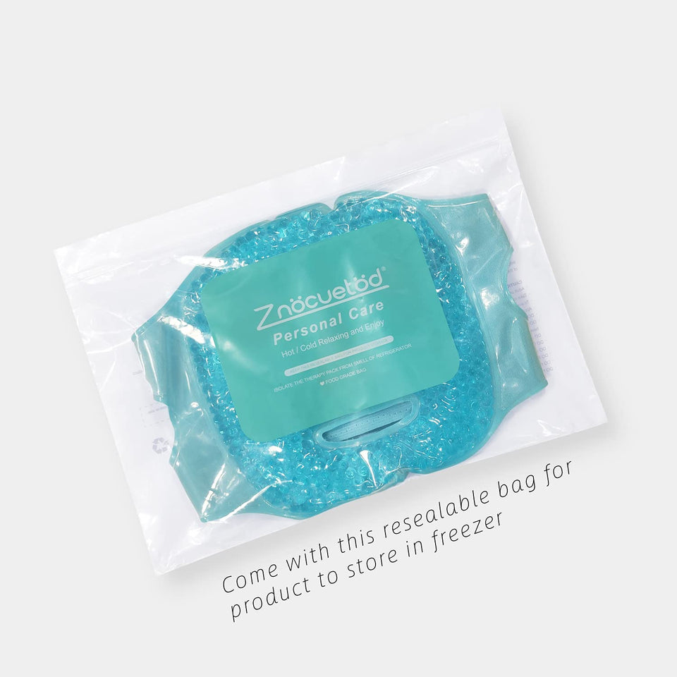 znöcuetöd blue cold face eye mask ice pack for facial puff, dark circles and skin care