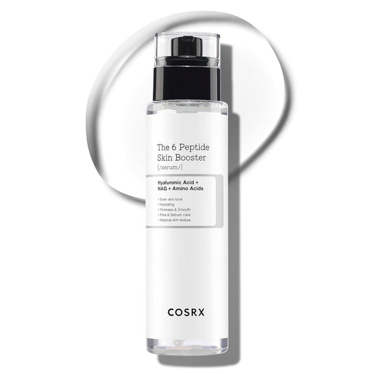 cosrx 6x peptide collagen booster toner serum for all skin types with copper peptides, niacinamide, and hyaluronic acid, 150ml