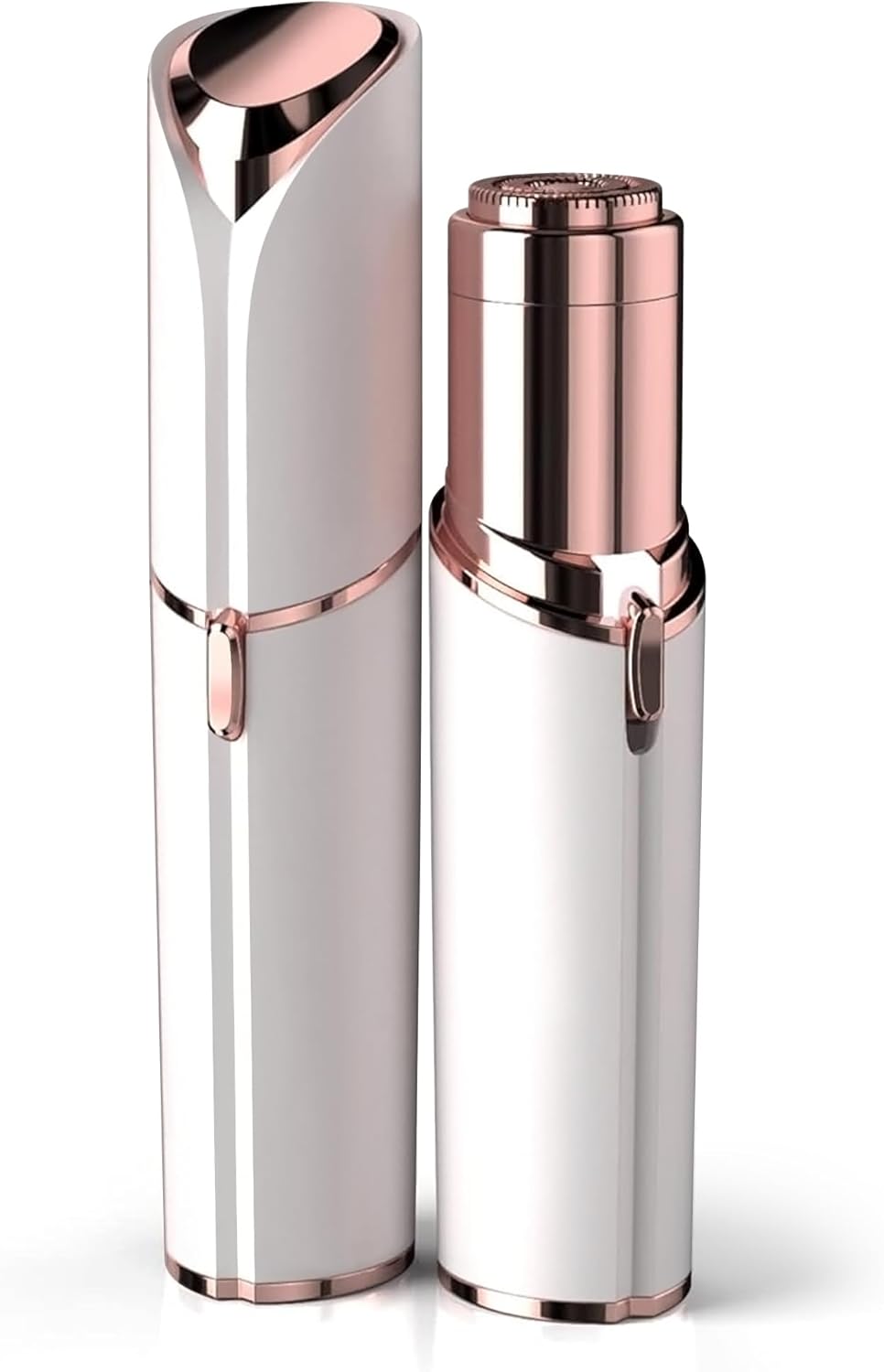 Facial Hair Remover for Women - as Seen on TV Painless Face Shaver - Electric Hair Removal Device for Face Lips Peach Fuzz with Light (White)