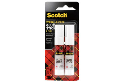 Scotch Wrinkle-Free Glue Sticks, 2 Pack, .27 oz Each