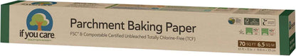 Non-Toxic Unbleached Parchment Paper, 70 sq ft, Silicone Coated, Chlorine-Free, Dishwasher Safe