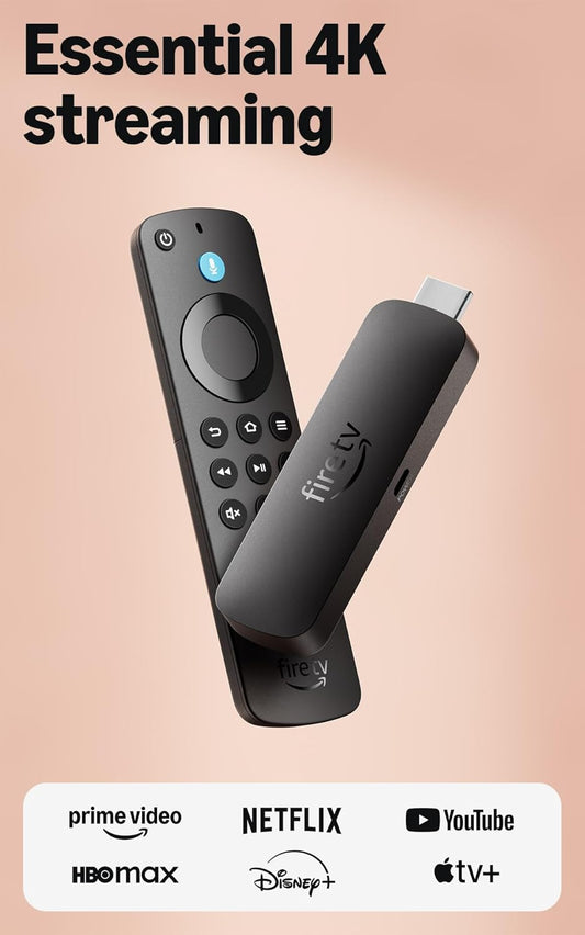 Amazon Fire TV Stick 4K Select (newest model), start streaming in 4K, AI-powered search, and free & live TV, find shows faster with Alexa+