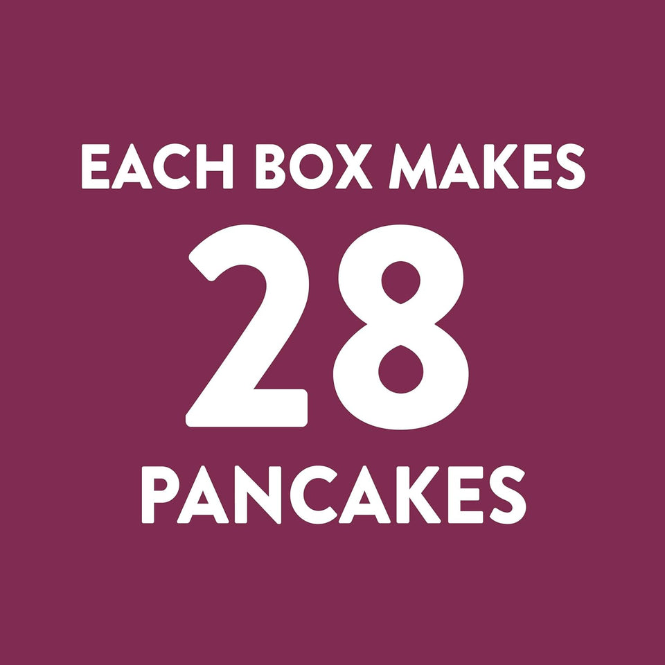 krusteaz sweet cream pancake and waffle mix, 26 oz boxes, light and fluffy, 8-count