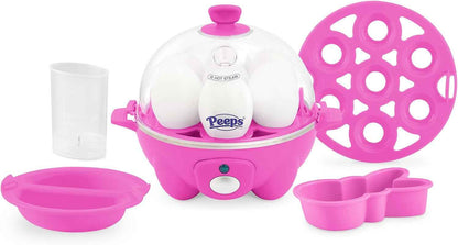 DASH Rapid Egg Cooker: 6 Egg Capacity Electric Egg Cooker for Hard Boiled Eggs, Poached Eggs, Scrambled Eggs, or Omelets with Auto Shut Off Feature - Aqua, 5.5 Inch (DEC005AQ)