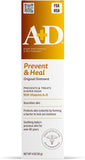 A+D Original Diaper Rash Ointment Prevents & Treats Diaper Rash, Moisturizing Skin Protectant with Vitamins A & D, Healing Skin Ointment for Dry and Cracked Skin 4oz