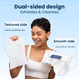 Clean Skin Club XL Premium fragrance-free face wipes, extra moist makeup remover w/ exfoliating side, (30 Ct)