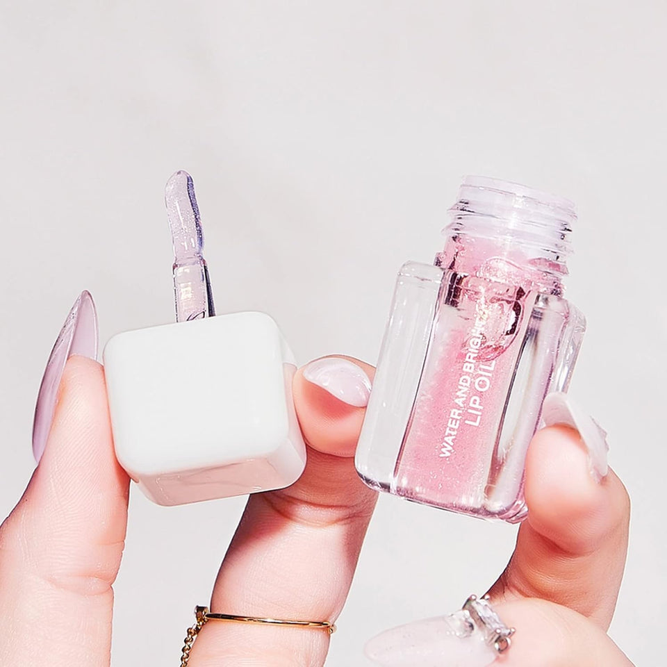 Teen Make up Basket Hydrating Lip Gel Vitamin E Clear Rosehip Oil Bubble Gum Cherry Strawberry Lip Filler Hydrating Cute Makeup Stuff