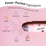 grace & stella Under Eye Brightener Roller - Travel Size Toiletries - Retinol Caffeine Eye Serum for Dark Circles Wrinkles 15ml