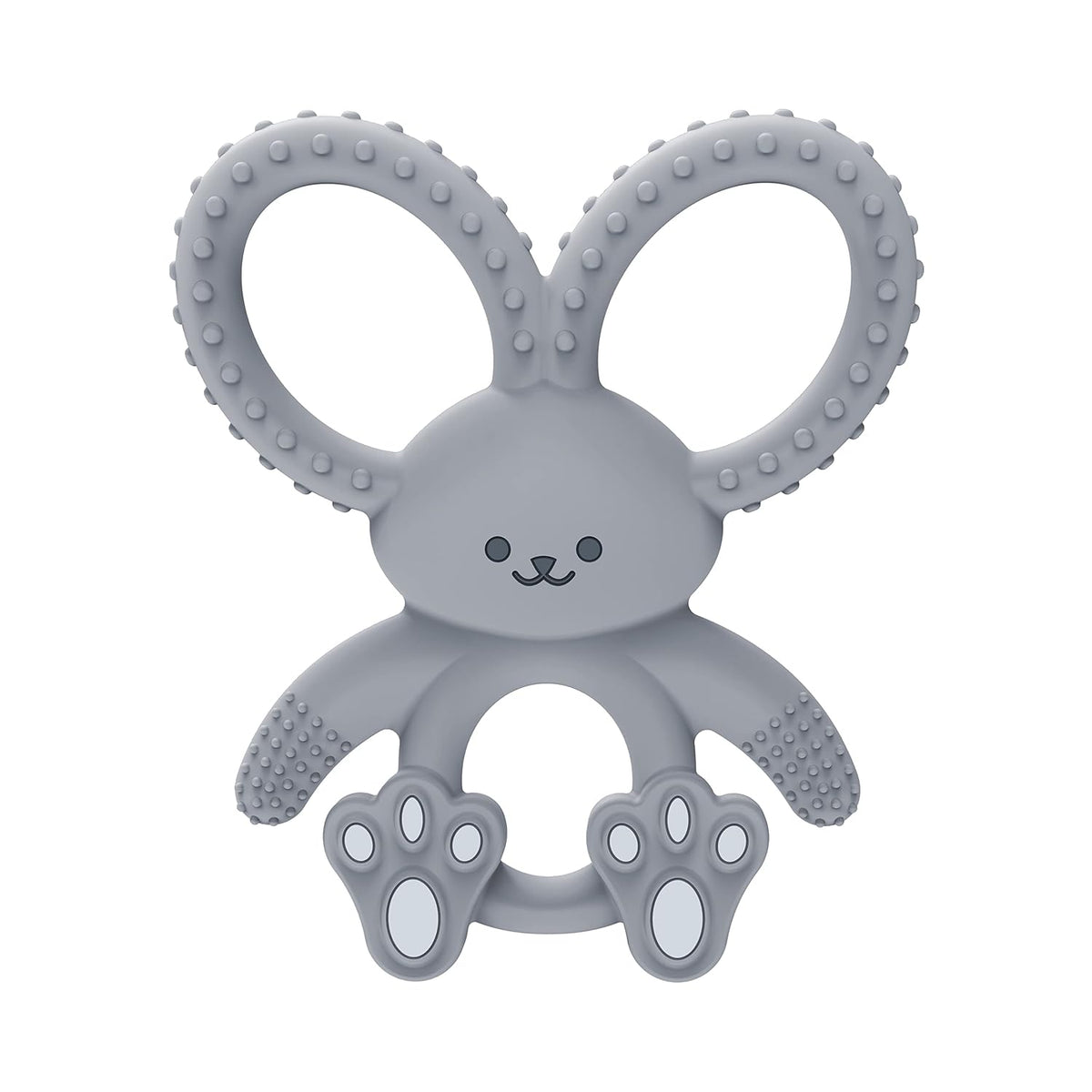 Dr. Brown's soft 100% silicone, BPA free, teething toy for 3m+ babies, pink bunny design