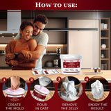 TECEUM Hand Casting Kit – Unique Gift for Babies & Adults – Ideal DIY Gift for Your Loved Ones, Couples, Family – For Wedding, Anniversary, Baby Shower, Mother’s Day, Christmas – Romantic Gifts – Kit1