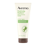Aveeno positively radiant face scrub & exfoliating daily face wash with moisture-rich soy extract, 7 oz