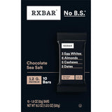 RXBAR Chocolate Sea Salt Protein Snack Bars, 18.3oz Box (10 Count), Gluten Free, 12g Protein
