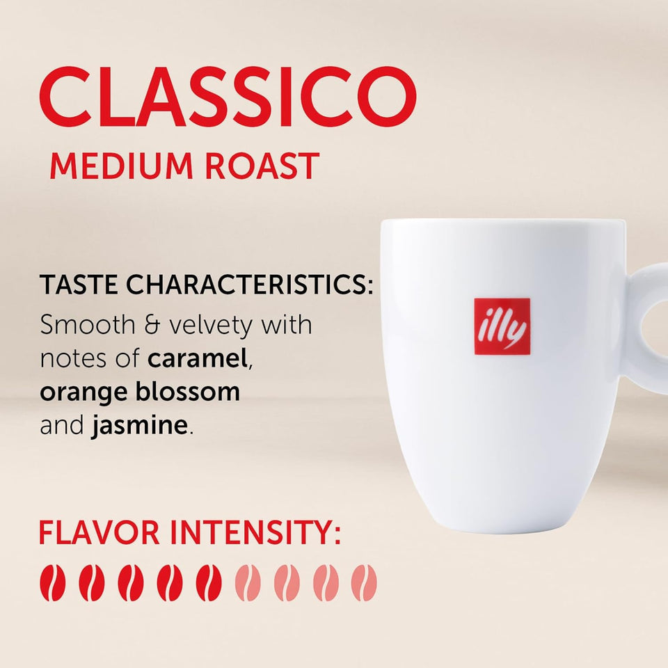 illy Instant Coffee 100% Arabica Classico Medium Roast easy preparation roasted in Italy 3.3 ounce