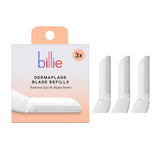 billie dermaplane starter kit reusable handle 3 refill blades malibu dermatologist-approved
