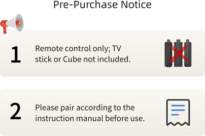 Replacement Remote for All Fire Series, TV Stick (HD, 4K, 4K Max, Lite), TV Cube and Omni, Insignia, Toshiba, Smart TVs, with Voice Control