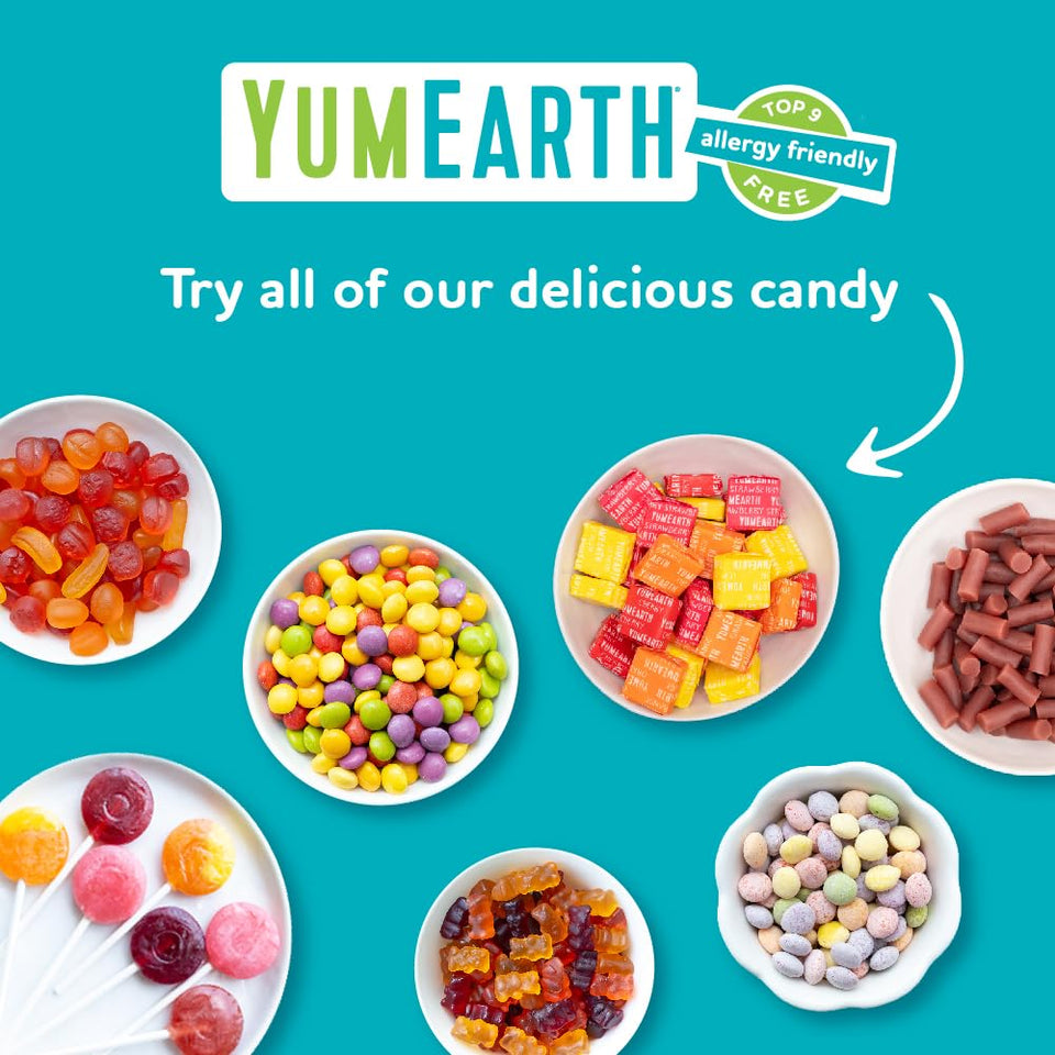 yumearth organic vitamin c pops variety pack, 60 fruit flavored favorites lollipops, allergy friendly, gluten free, non-gmo, vegan