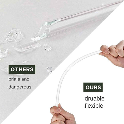Replacement Straw Compatible with Stanley 40 oz 30 oz Cup Tumbler, 6 Pack Reusable Straw with Cleaning Brush, Plastic, Clear
