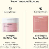 Biodance collagen gel toner pads for sensitive skin, pore minimizer with collagen water and low molecular collagen