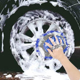 Wontolf 62 inch long handle car wash brush kit with chenille microfiber car wash mop for scratch-free car detailing cleaning