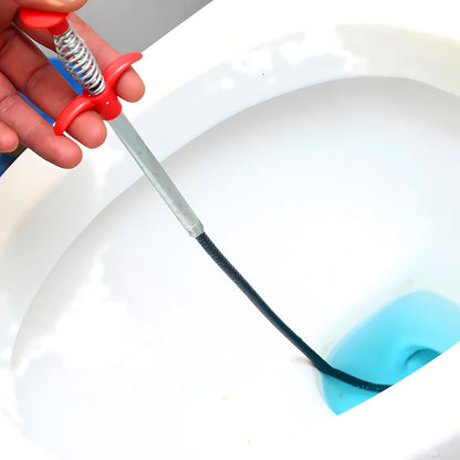 Drain Snake, Drain Clog Remover - Gutter Cleaning Tools Drain Cleaner for Toilet Sewer Shower Kitchen Bathroom Tub Clogged Drains Opener Cleaning Tool, Flexible Grabber Claw Pick Up Reacher (79 inch)