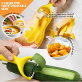 GANNK Vegetable Potato Peelers for Kitchen, Y Peeler for Apple Fruit Carrot Zucchini Cucumber Potatoes, Good Grip Veggie Peeler Makes Peeling Very Easy