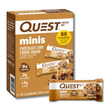 quest nutrition mini chocolate chip cookie dough protein bars 1g sugar 8g protein gluten free 14 count